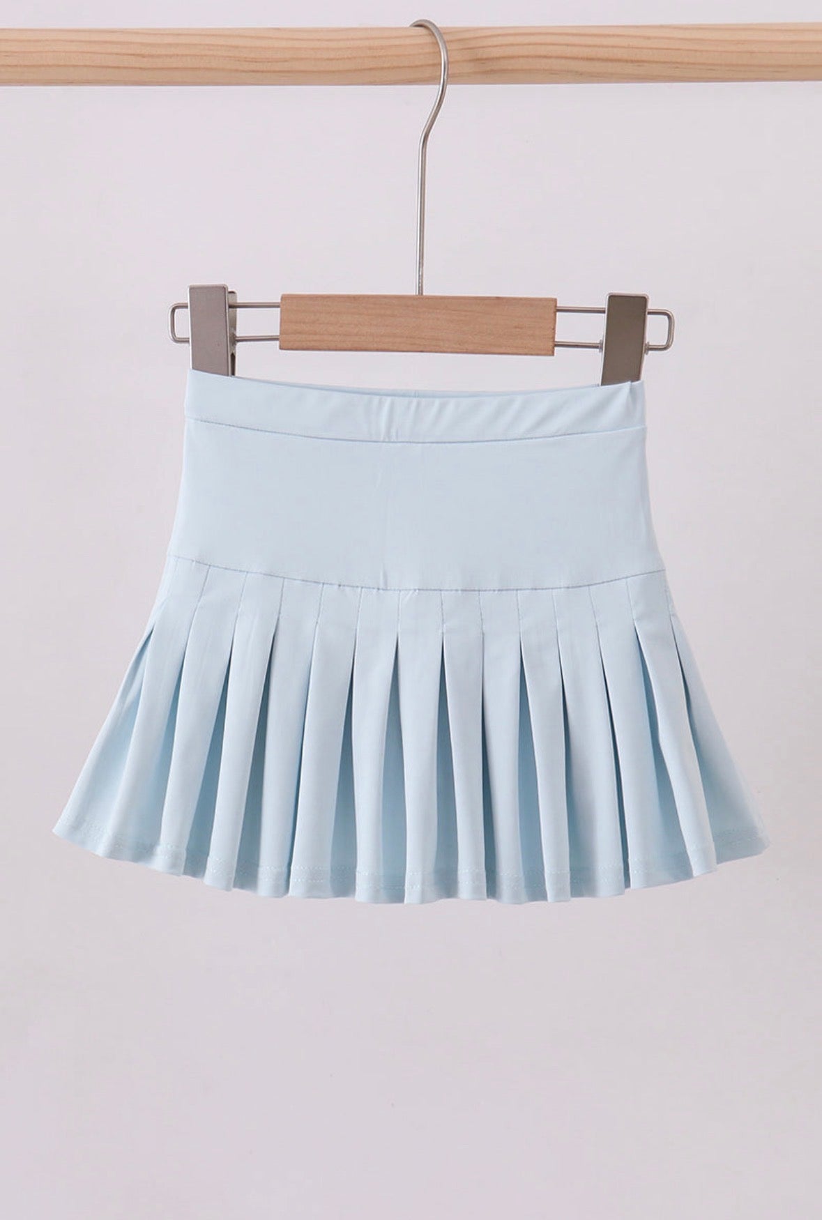 Kids Blue Pleated Skort