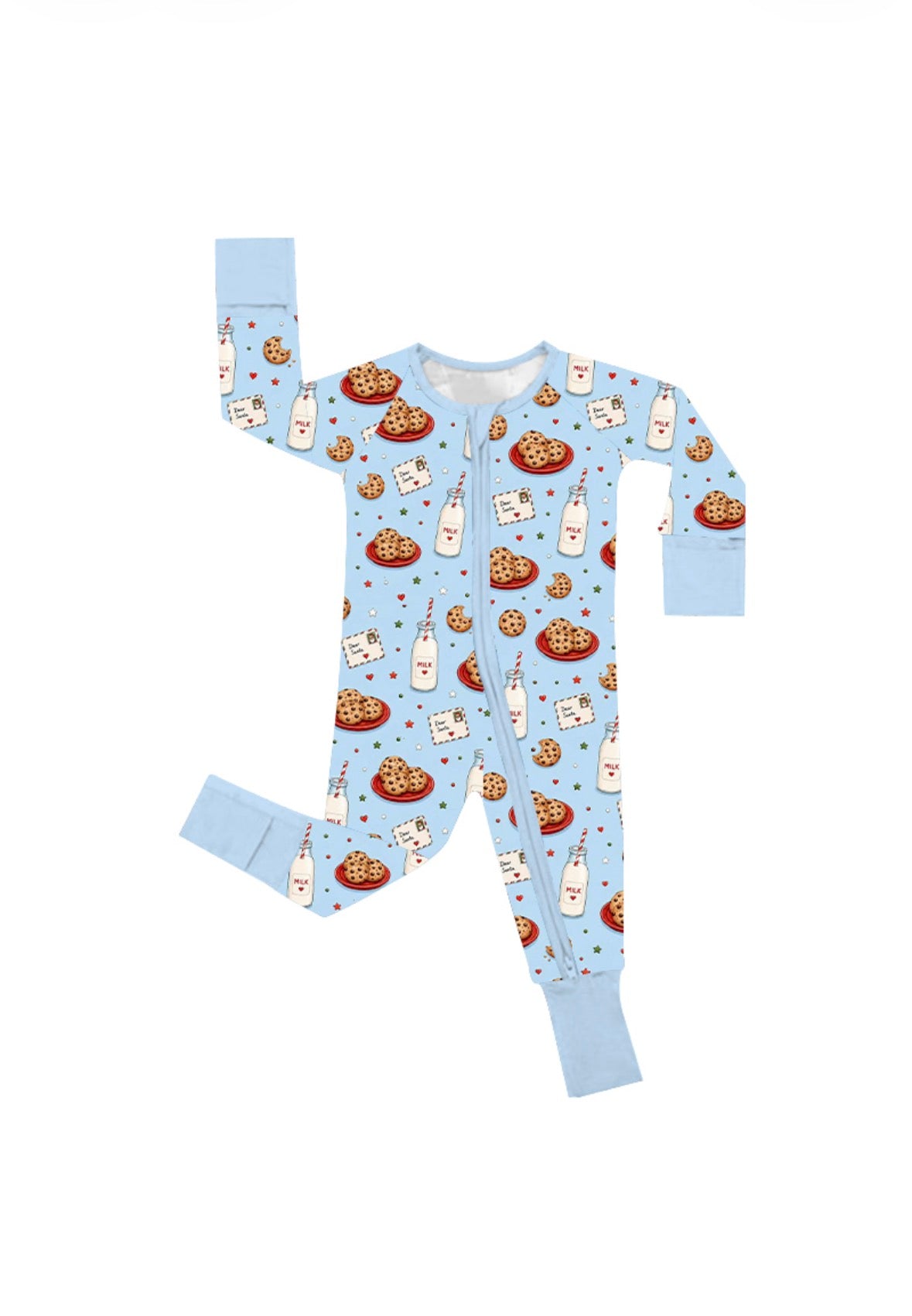 Milk and Cookies Kids Bamboo Zippy