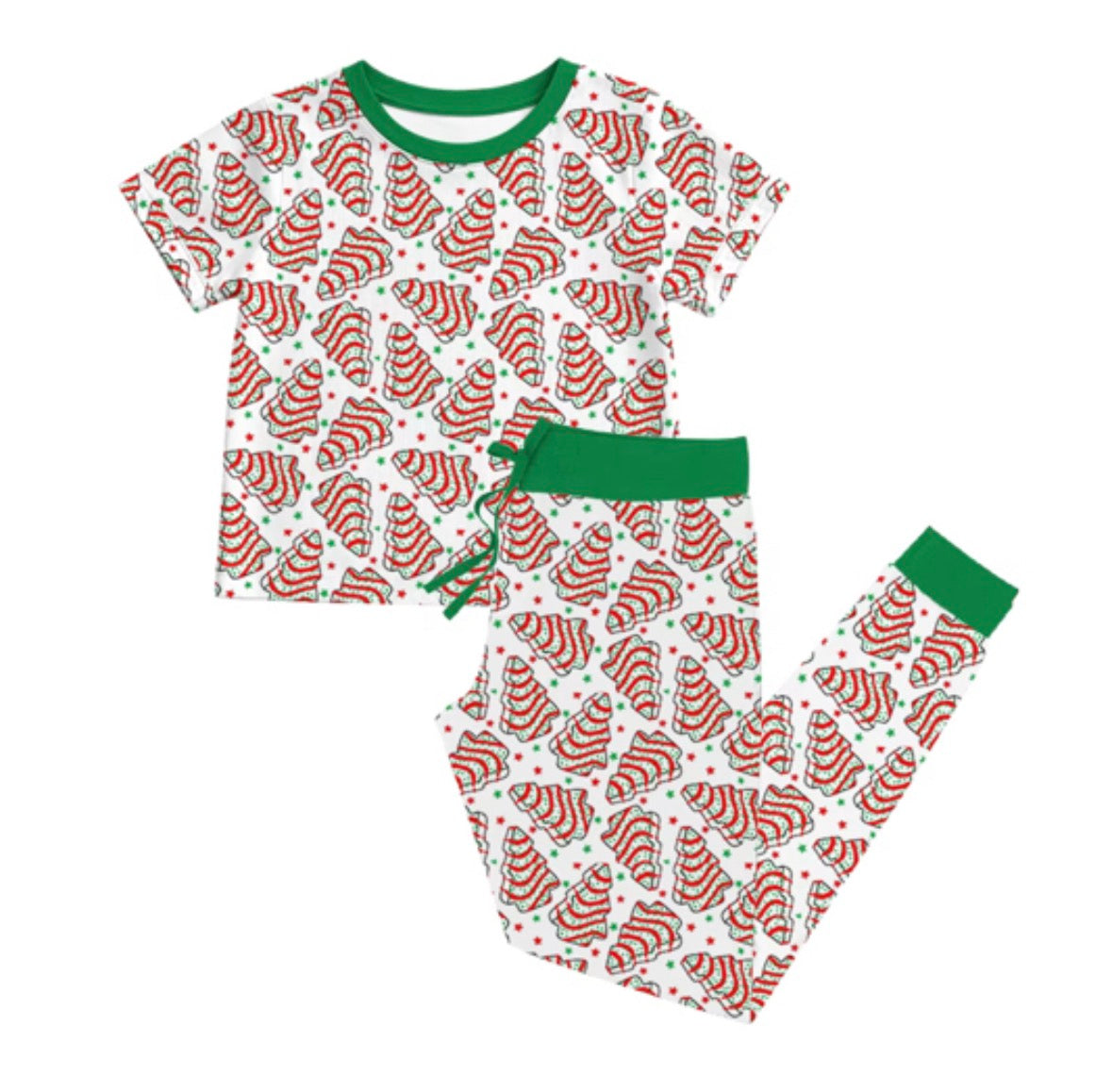 Christmas Cakes Adult Bamboo Jogger Set