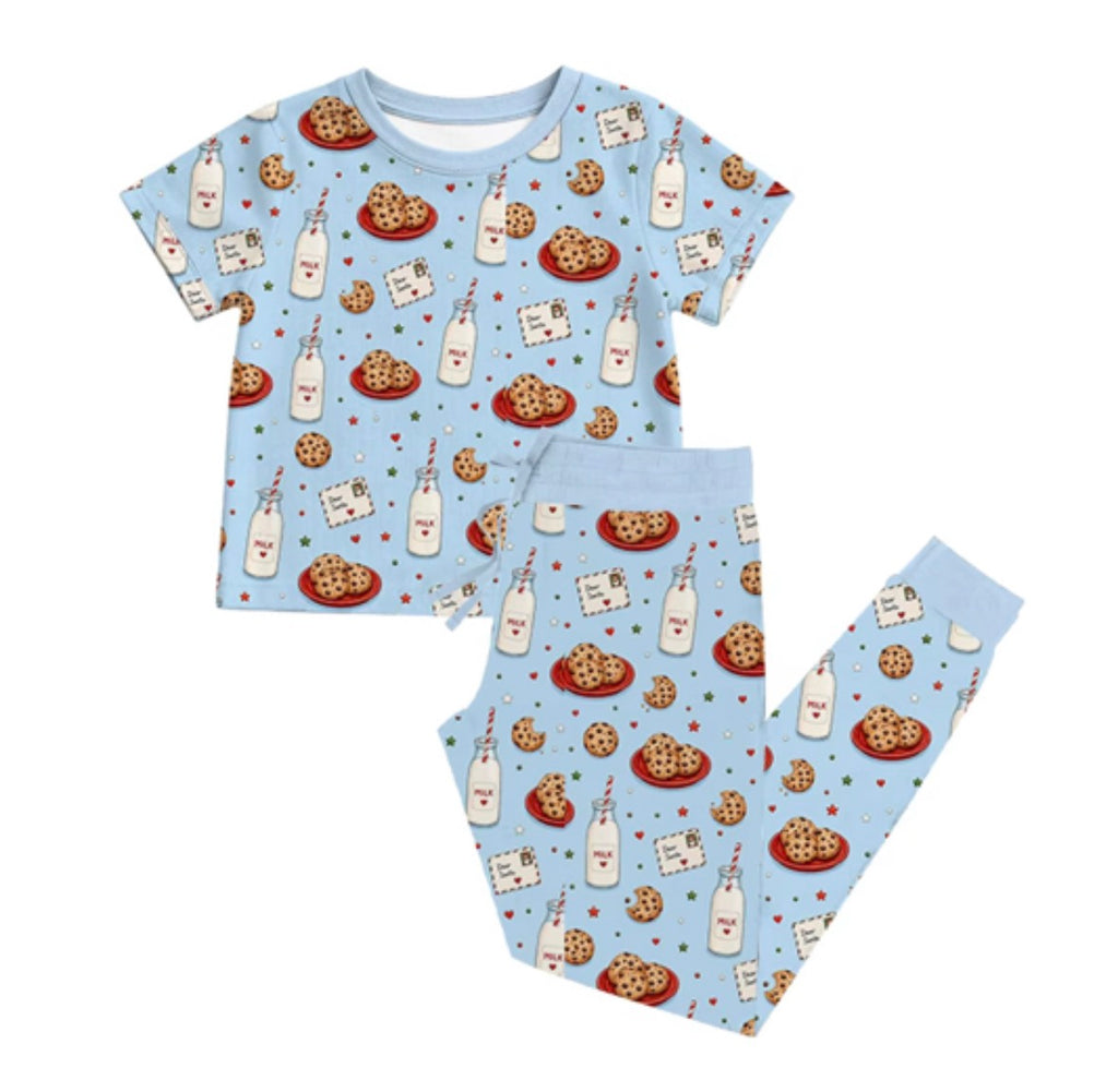 Milk and Cookies Adult Bamboo Jogger Set