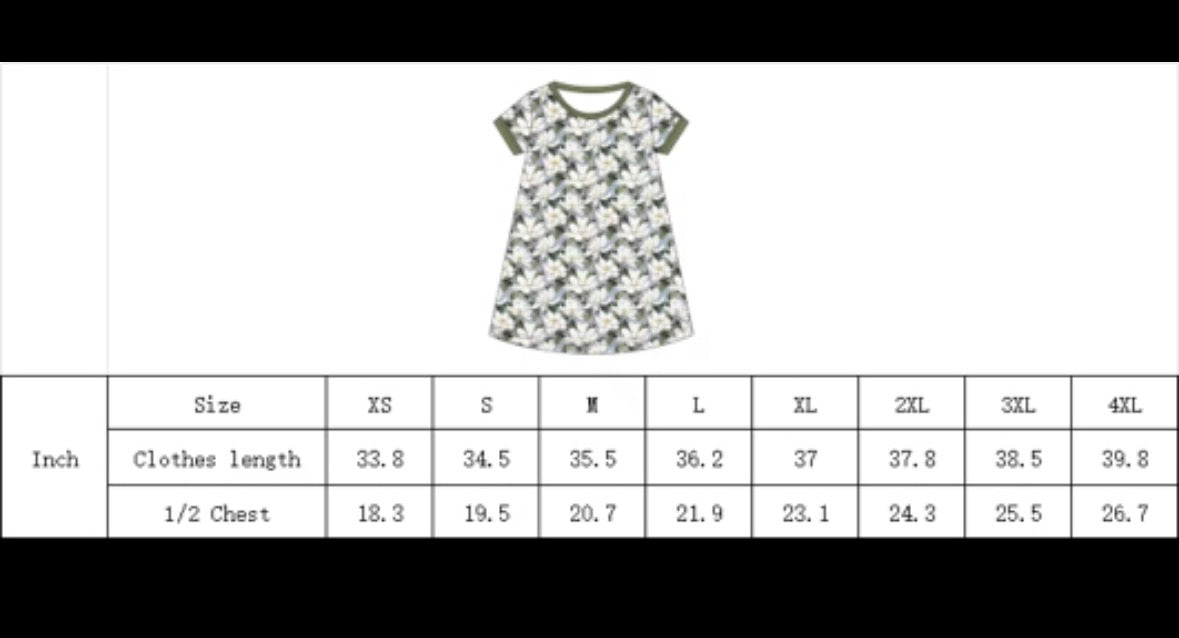 Christmas Cakes Bamboo Adult Nightgown