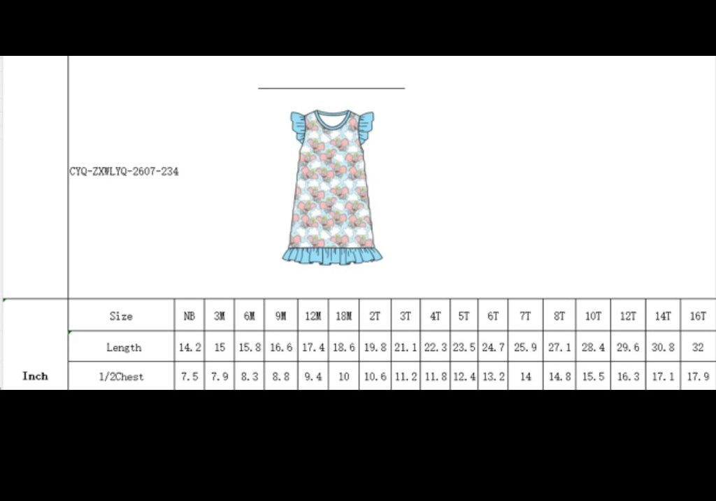 Nutcracker Kids Bamboo Nightgown
