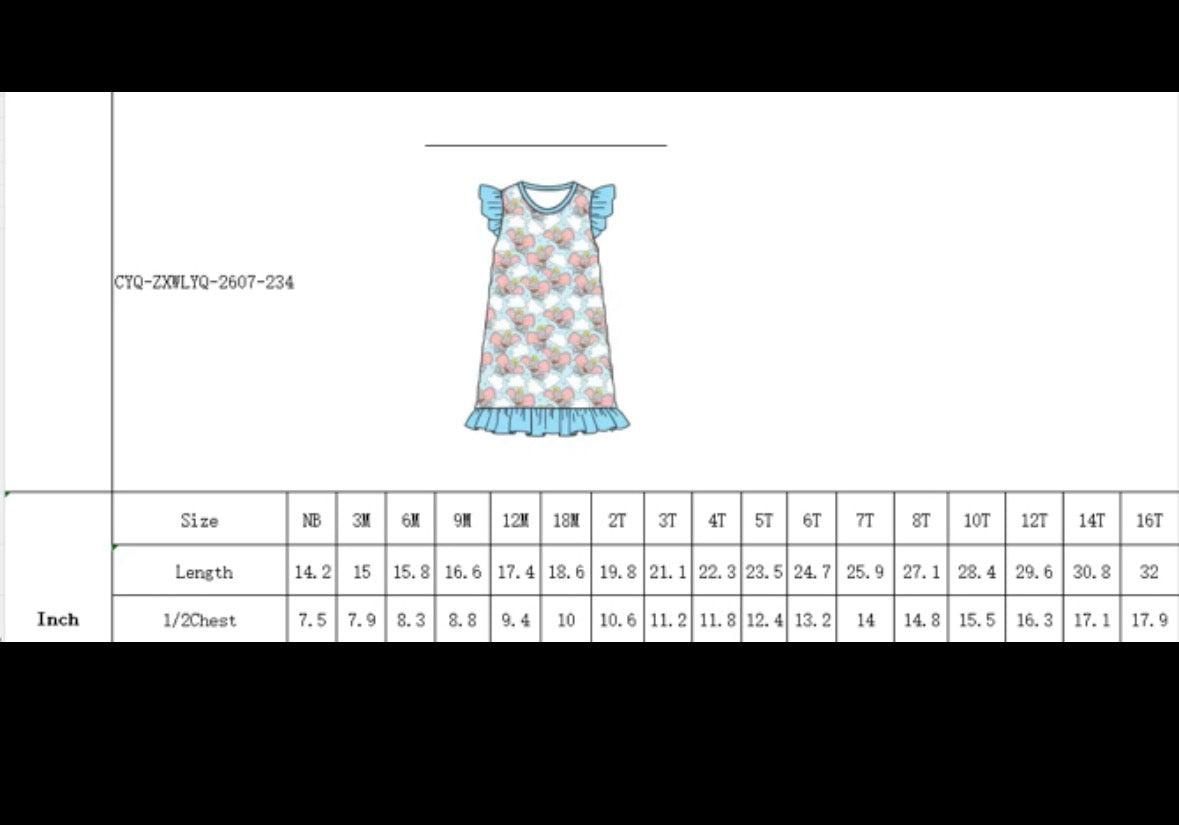 Nutcracker Kids Bamboo Nightgown