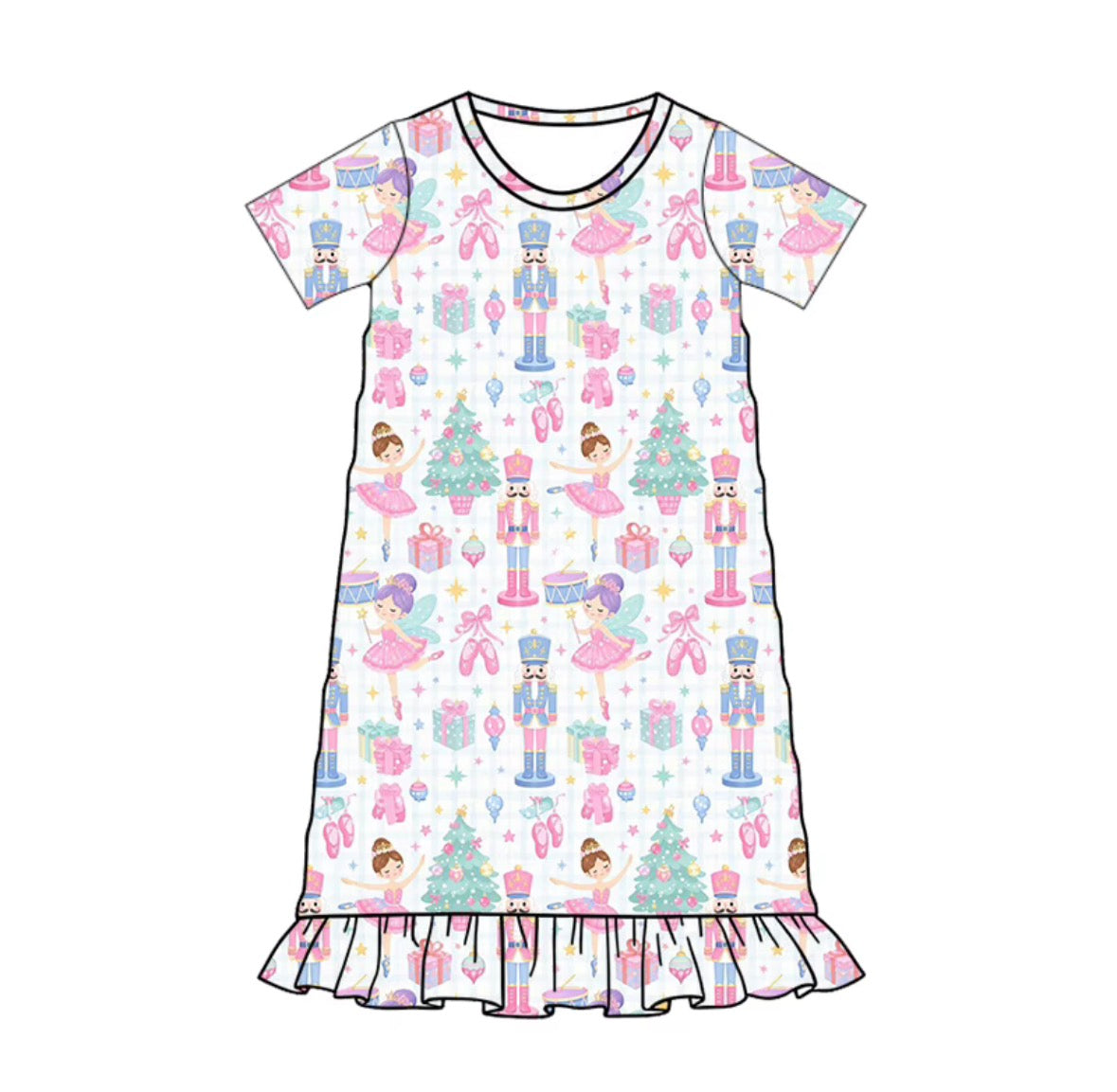 Nutcracker Kids Bamboo Nightgown