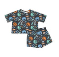 Blue and Orange Adult Short Set